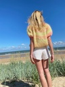 Poppy cropped top - Multi - Fluo pink - Size S/M