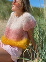 Poppy cropped top - Ombré - Cream/Rose/Yellow - Size S/M