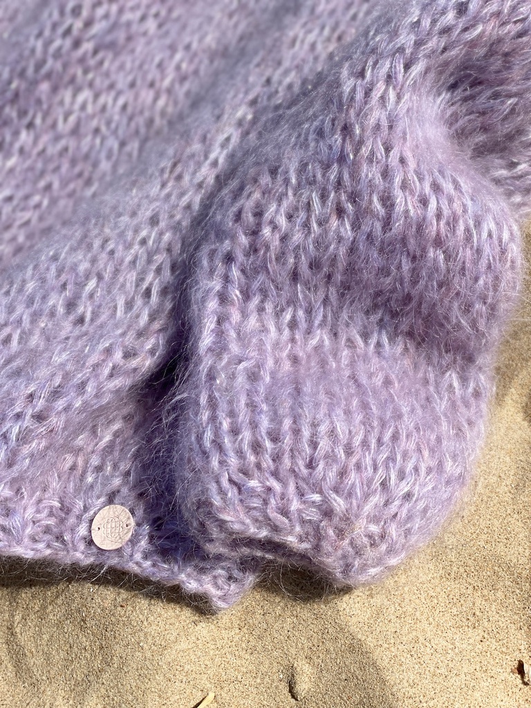 Juliette Sweater - Lila w silver yarn