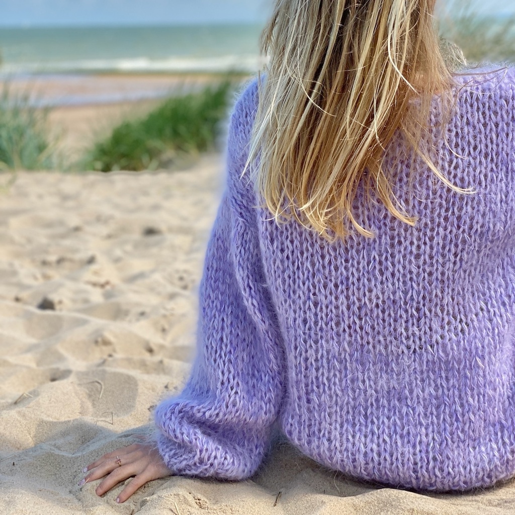 Amber plain sweater - Lila