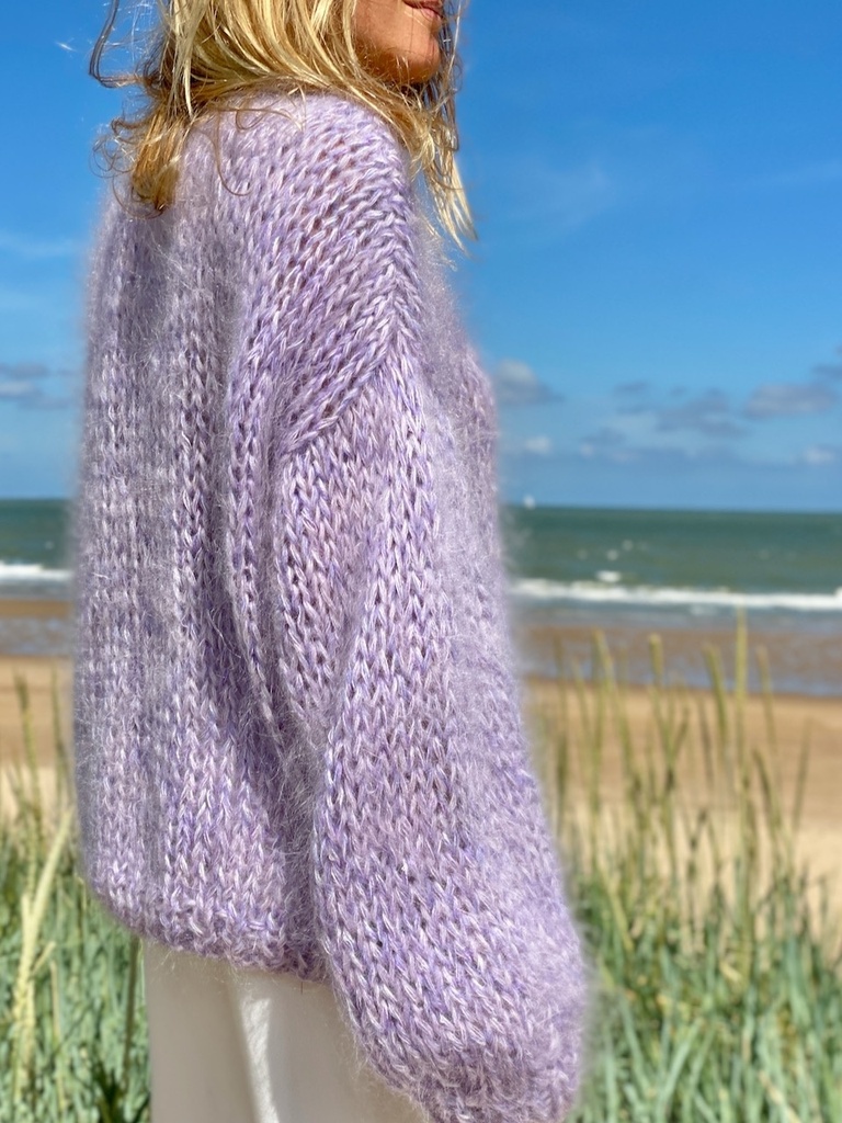 Amber plain sweater - Lila