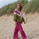 Camelia Cardigan Ombré - Olive - Fuchsia/Peach