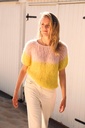 POPPY CROPPED TOP - PINK/CITRON