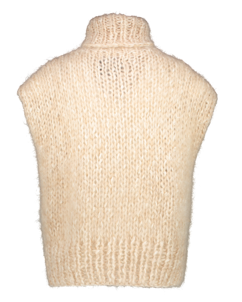 Babette turtle neck Tunic - Cream Camel - White speckles