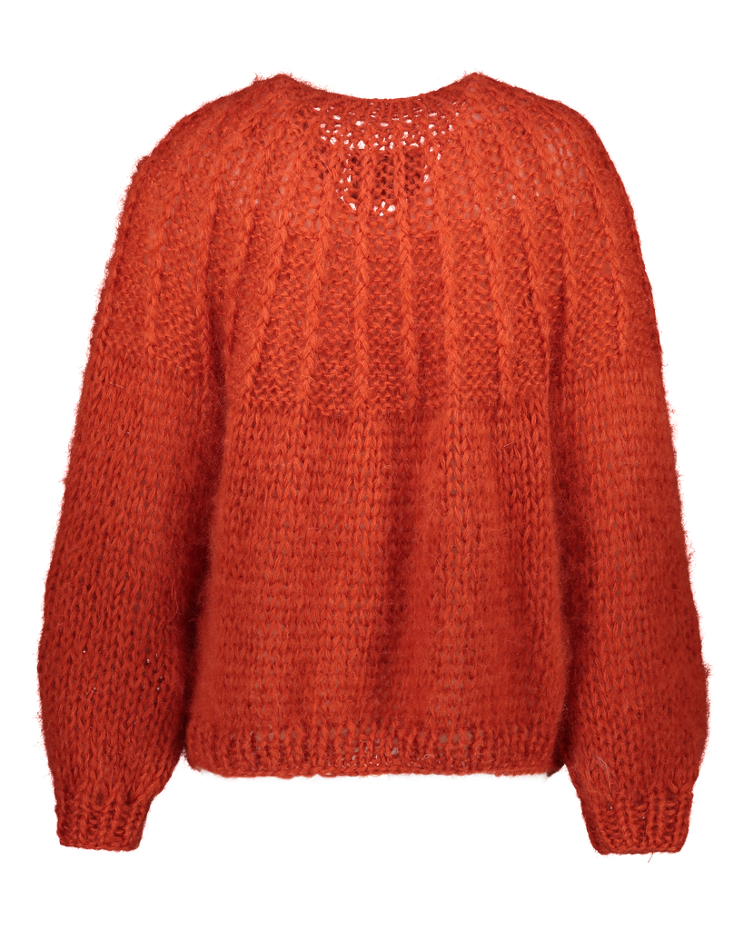 Camelia Cardigan - Rouge Orange
