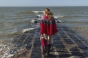 Camelia Cardigan - Ombre Fuchsia - Pink/grey