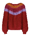 Camelia Cardigan - Ombre Red - Fuchsia/Lilac/Orange