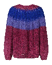 Camelia Cardigan - Ombre Burgundy - Mauve/Blue