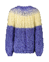 Camelia Cardigan - Ombre Mauve - Soft Yellow