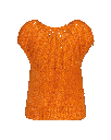 Hana cropped sleeveless cardigan - Pumkin