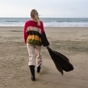 Juliette striped sweater - Fuchsia/Camel/Army green/Mustard - Size S/M