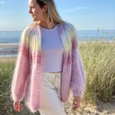 Camelia Cardigan - Ombre Pink - Cream/Butter/Mauve