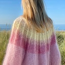 Camelia Cardigan - Ombre Pink - Cream/Butter/Mauve