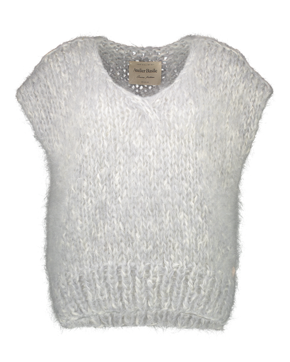 Brigitte Slipover - Cream Grey - White speckles